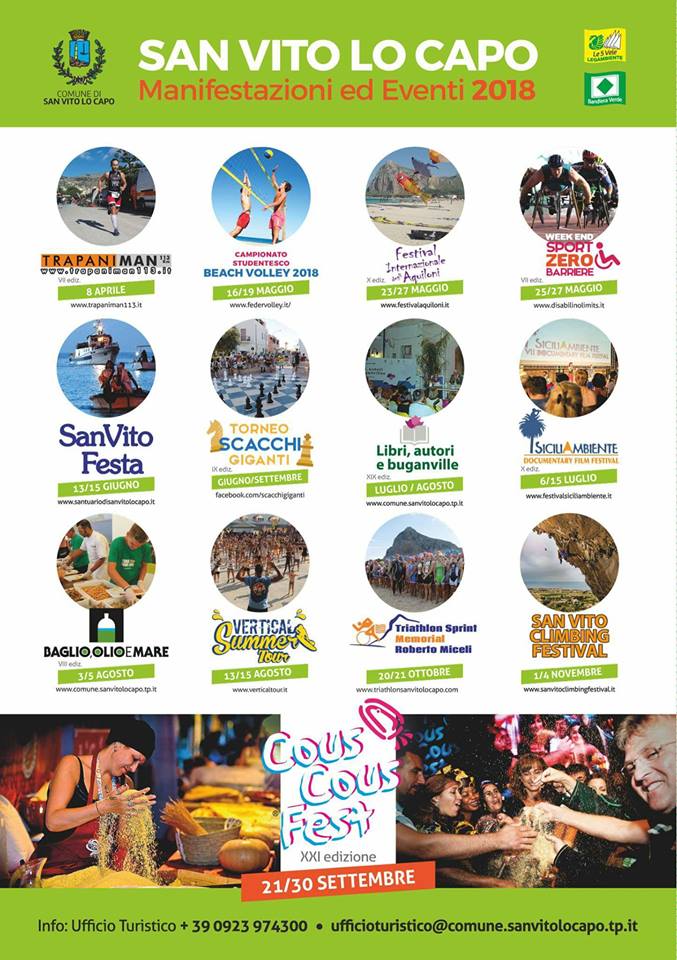 eventi 2018 a San Vito Lo Capo - Torre Salina